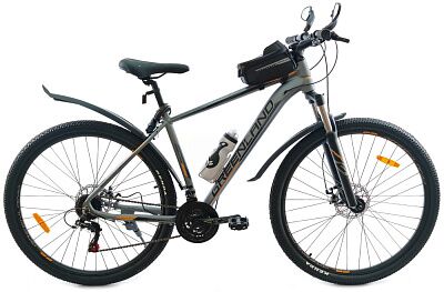 Велосипед GreenLand Oasis 29 2.0 (21, серый/оранжевый)