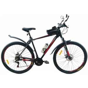 Велосипед GreenLand Scorpion PRO 29 (21, черный/красный, 2025)