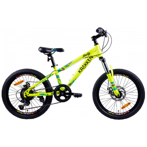 Детский велосипед Krakken Skully 20 (желтый, 2024)