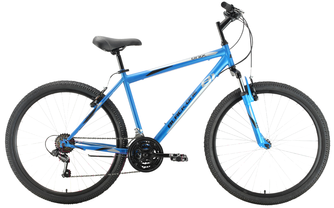 Велосипед Black One Onix 26 (18, голубой/серый/черный, 2021)