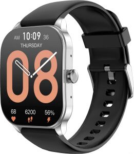 Умные часы Amazfit Pop 3S (серебристый, с силиконовым ремешком) Умные часы Amazfit Pop 3S (серебристый, с силиконовым ремешком)