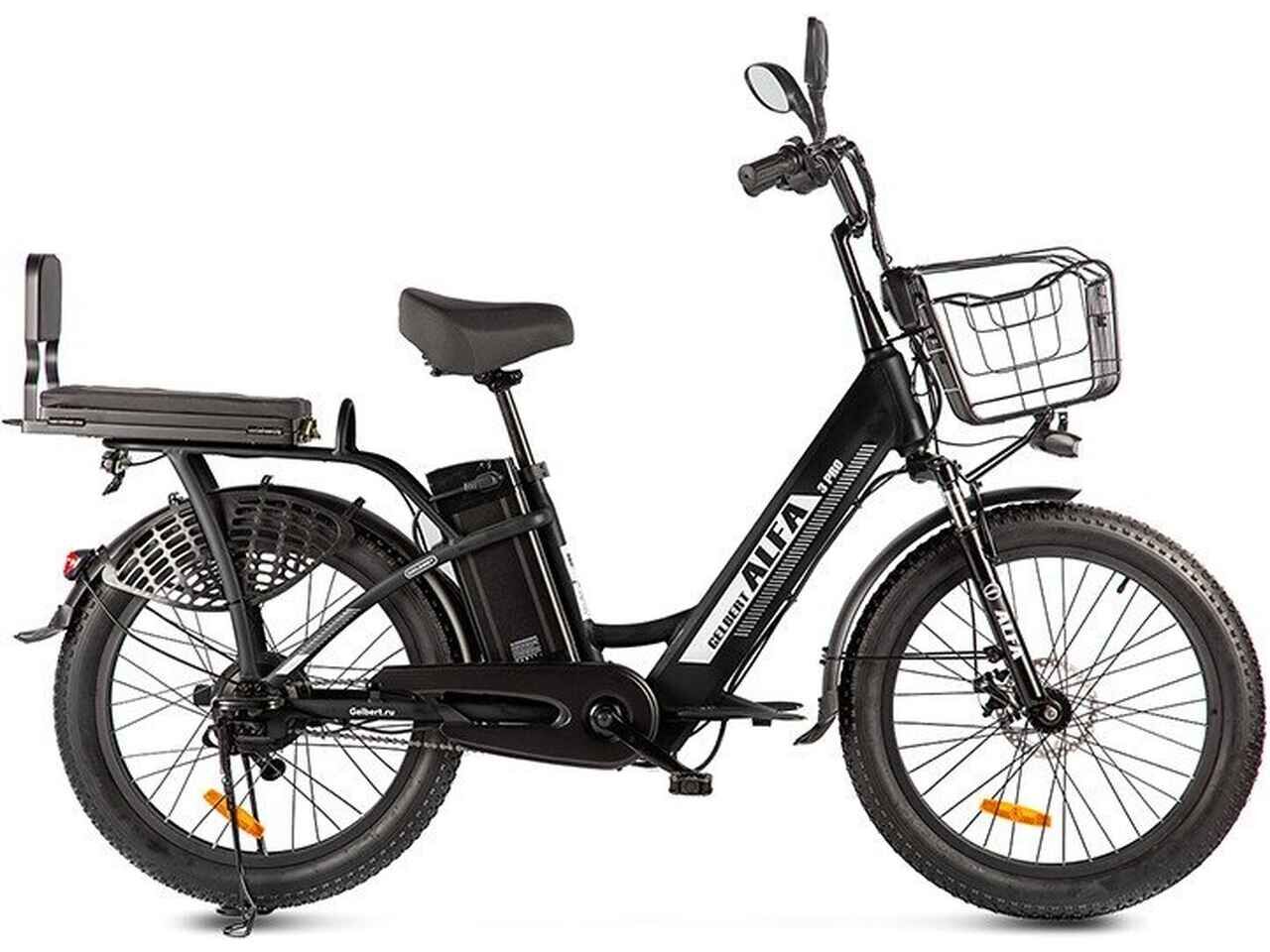 Электровелосипед Gelbert ALFA 3 PRO (черный) Электровелосипед Gelbert ALFA 3 PRO (черный)