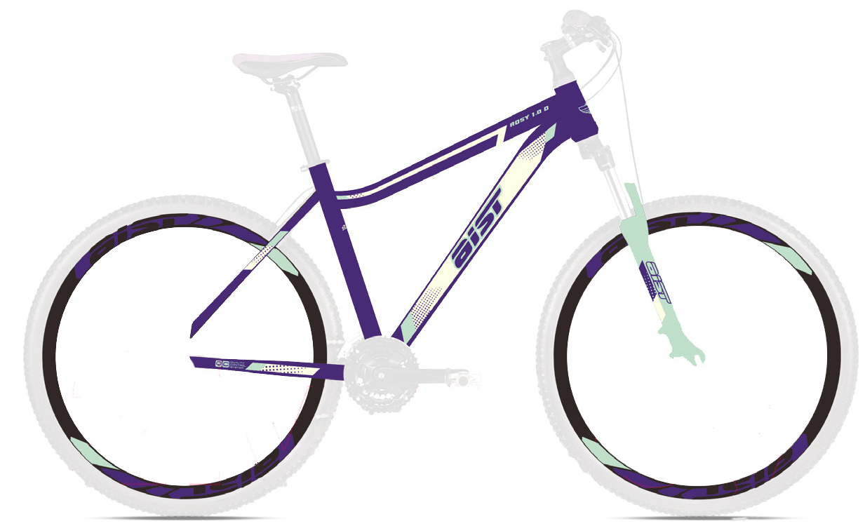 Велосипед Aist Rosy 1.0 Disc 27.5 (16, фиолетовый, 2022)