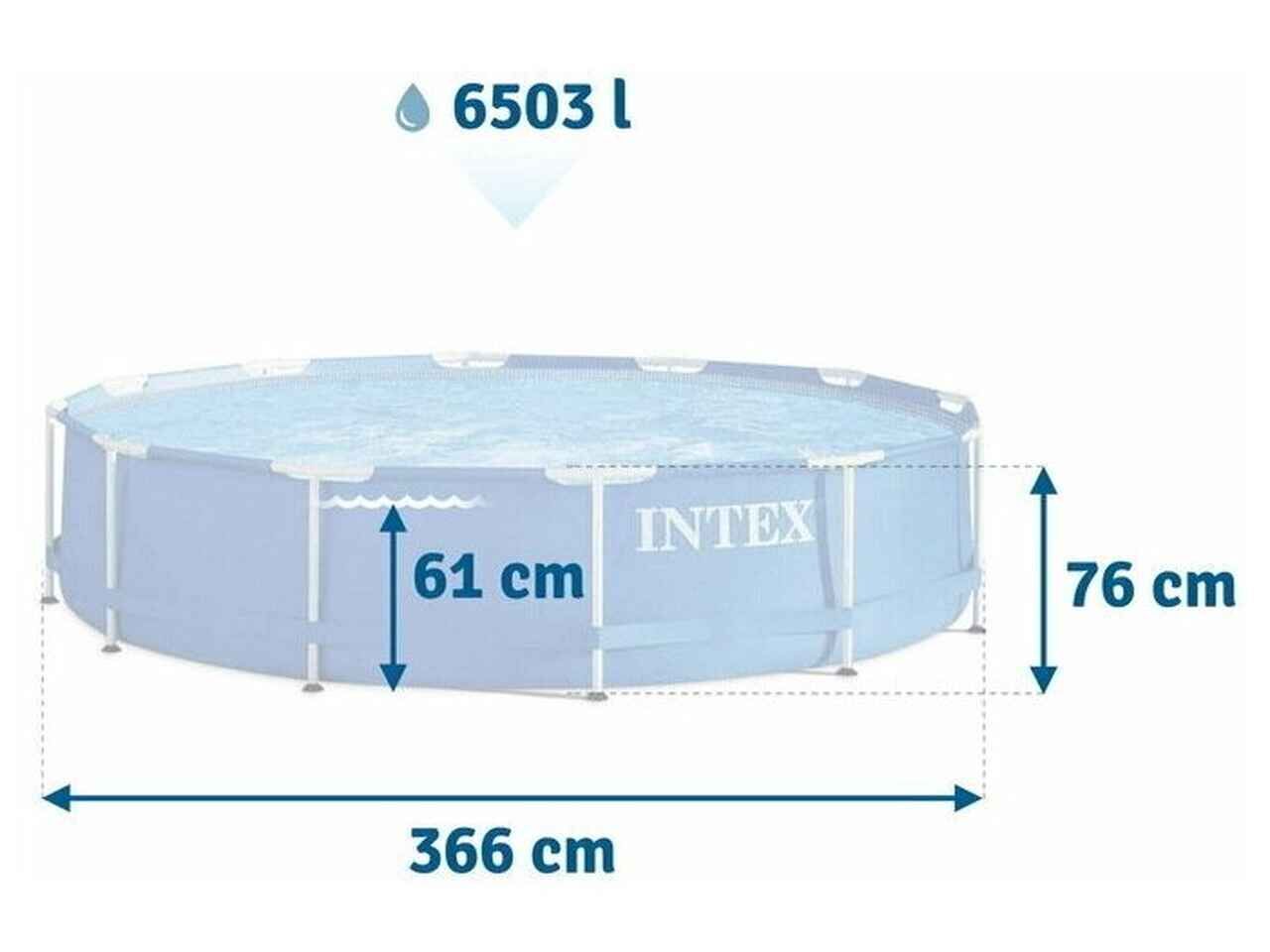 Бассейн INTEX Metal Frame 366х76 56994/28210 Бассейн INTEX Metal Frame 366х76 56994/28210
