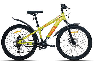 Велосипед Racer Tiger 24 (13, салатово-черный, 2026)