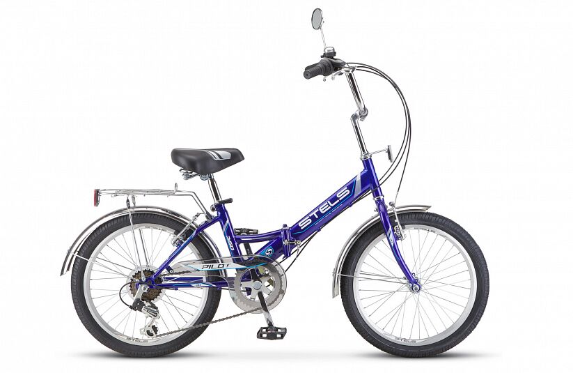 Велосипед Stels Pilot 350 20 Z011 (синий, 2022)