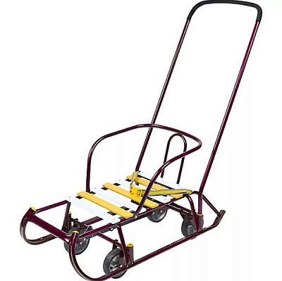 Санки Nika Тимка 6 универсал (красный лак)