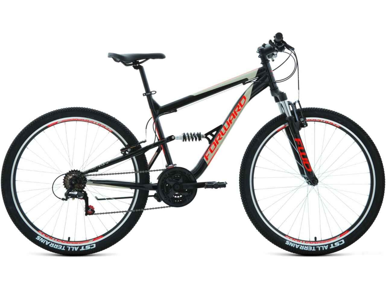 Велосипед Forward Raptor 27.5 1.0 р.18 2020 (черный/красный)