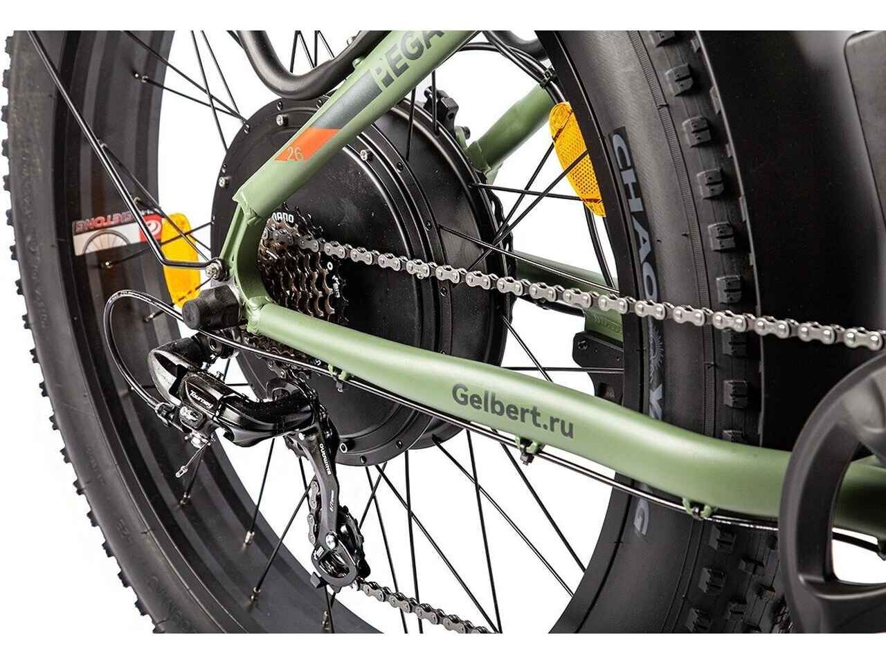 Электровелосипед Gelbert Pegas 2 ULTRA (хаки) Электровелосипед Gelbert Pegas 2 ULTRA (хаки)