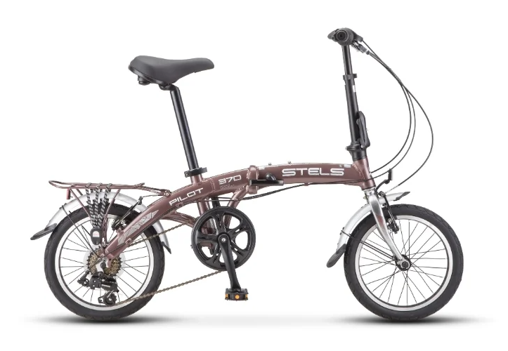 Велосипед Stels Pilot 370 16 V010 (коричневый/хром, 2019)