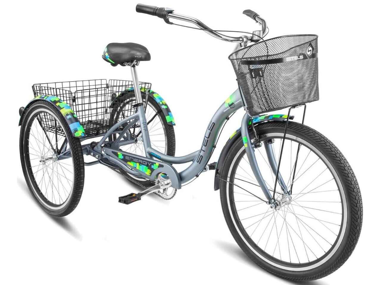 Велосипед Stels Energy-III 26 V030 (зеленый/серый, 2018)