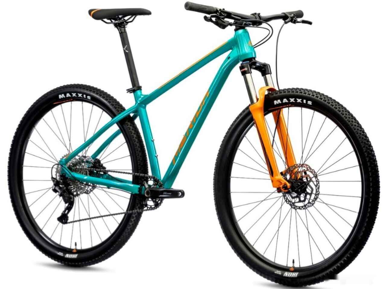 Велосипед Merida Big.Nine 200 XL 2021 (голубой/оранжевый)