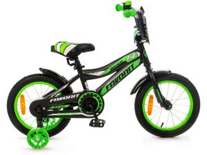 Детский велосипед Favorit Biker 14 (черно-зеленый) BIK-14GN Детский велосипед Favorit Biker 14 (черно-зеленый) BIK-14GN