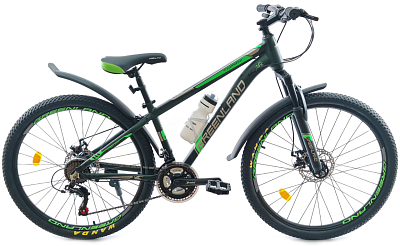 Велосипед GreenLand Tommy 26 (16, темно-зеленый/зеленый)