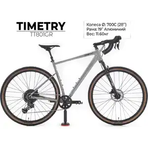 Велосипед TIMETRY TT801 (700С, рама 19, 10 ск. серый)