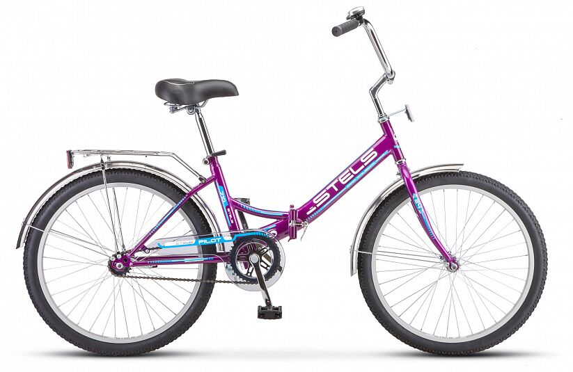 Велосипед Stels Pilot 710 24 Z010 (16, фиолетовый/голубой, 2021)