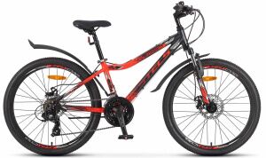 Велосипед Stels Turbo 450 MD Z010 24 (13, черный/красный, 2025)