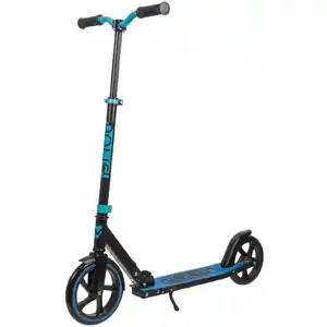 Самокат Novatrack Polis 230 Pro 230.POLIS.BL20 (черный/бирюзовый)