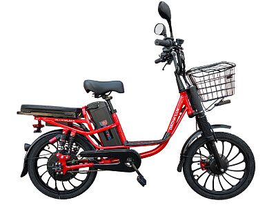 Электровелосипед Smart8 Dacha Lux (красный)