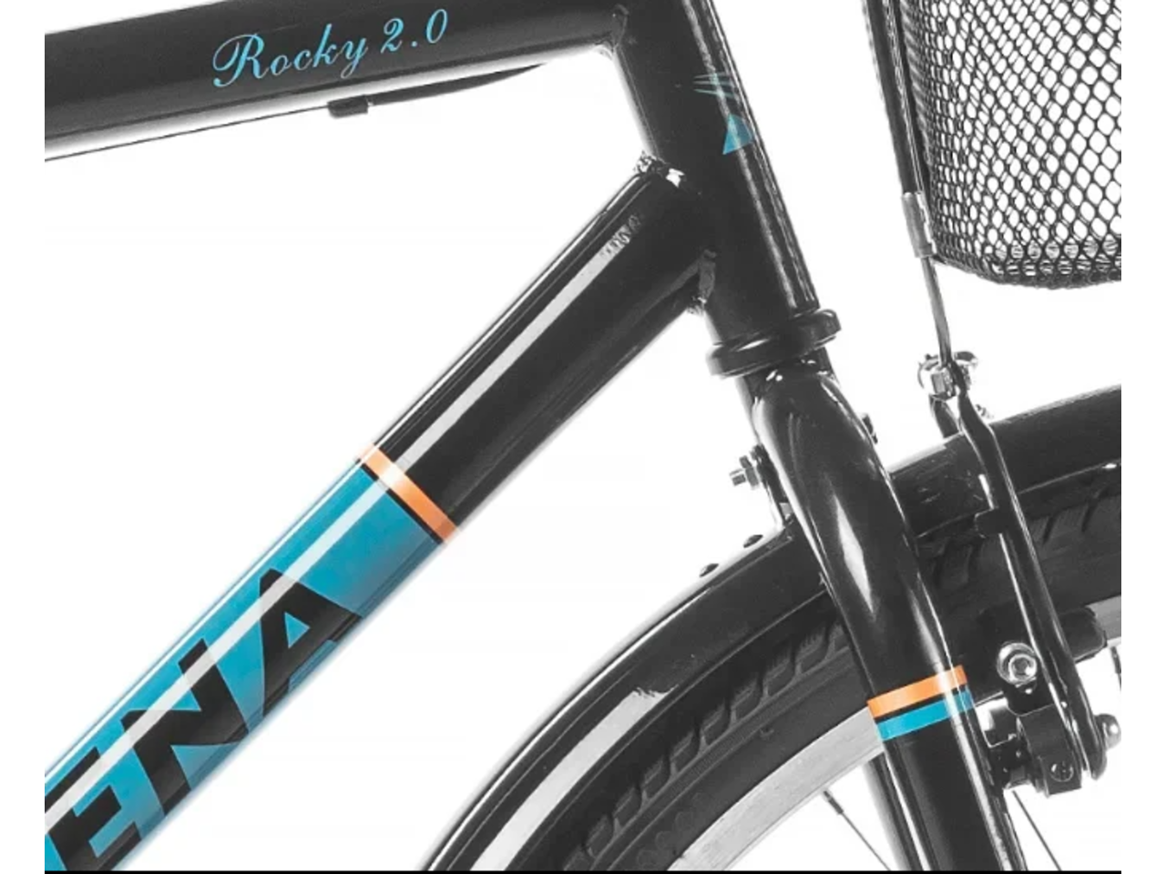 Велосипед ARENA Rocky 2.0 2021 (26, черный/голубой)