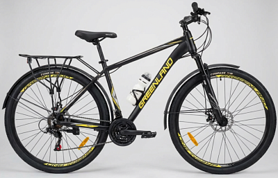 Велосипед GreenLand Action 29 2.0 K (19, черный/зеленый)