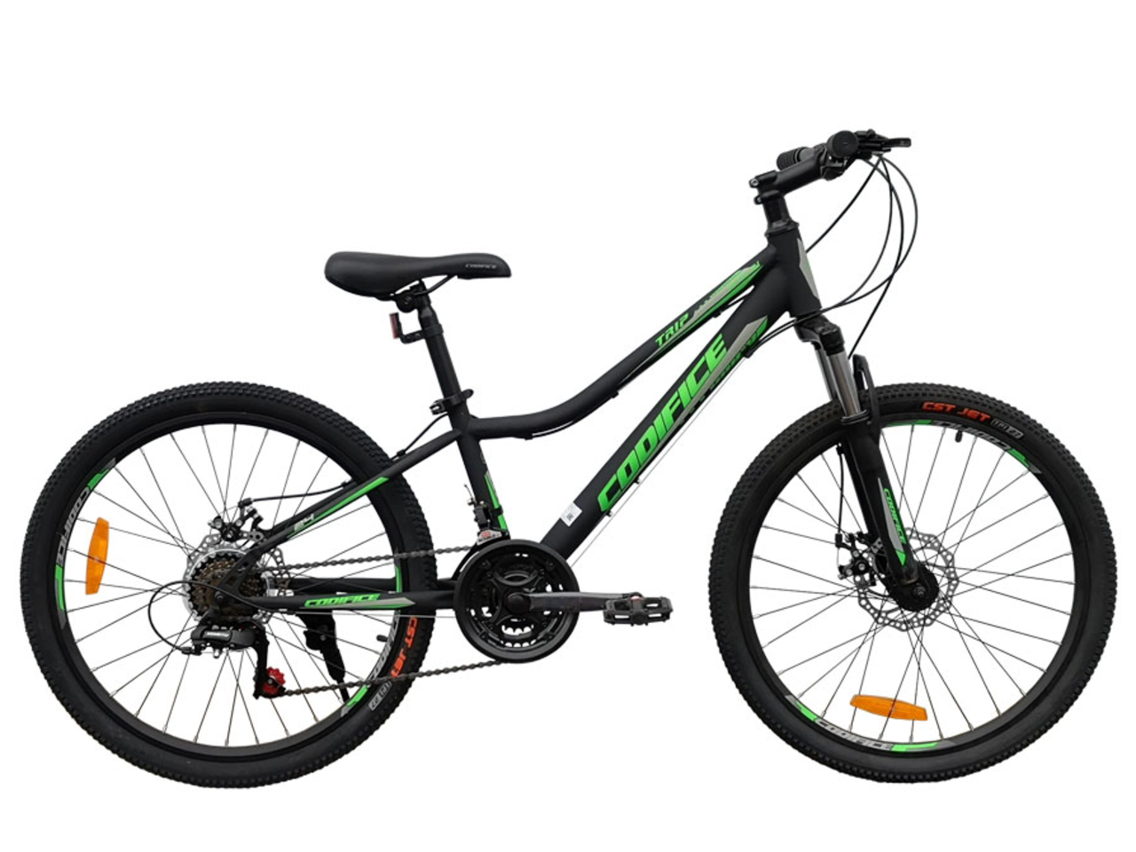 Велосипед Codifice TRIP 26 (15, черный/зеленый, 2021)