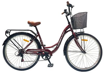 Велосипед GreenLand Alice 7S 28 (20, красный, 2024)