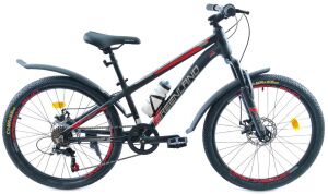 Велосипед GreenLand Tommy 24 7S (12, черный/красный)