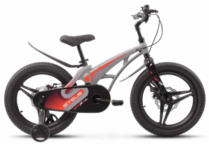 Детский велосипед Stels Galaxy Pro 16 V010 литые диски (серый/красный, 2024)