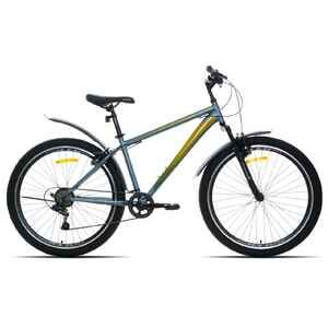 Велосипед Racer Bruno 26 (16, серый/зеленый, 2025)