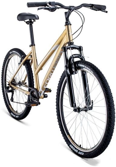 Велосипед Forward Iris 26 1.0 (17, золотой, 2021) RBKW1M166005