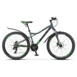 Велосипед Stels Navigator 610 D 26 V020 (14, серый/зеленый, 2022)