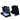 Перчатки-митенки Jaffson SCG 47-0118 S (2503 Black/White/Blue) preview