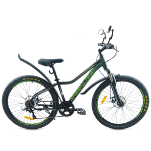 Велосипед GreenLand Demetra 26 7S SUS (14,черный/зеленый)