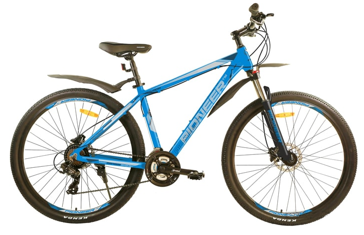 Велосипед Pioneer Nevada 29 р.16 2021 (синий/серебристый)