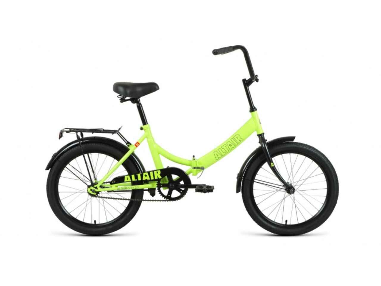 Велосипед ALTAIR City 20 (14, зеленый/черный, 2022)