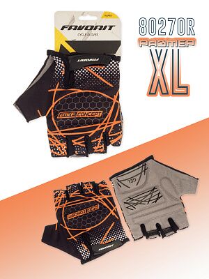 Перчатки велосипедные Favorit XL 24-28 см (8027OR-XL)