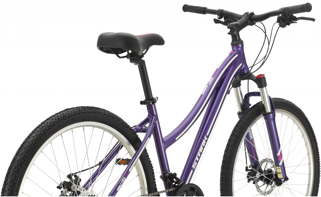 Велосипед Stark Luna 26.2 D (14.5, фиолетовый/серебристый, 2021) HD00000195