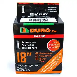 Велокамера Duro 18х2.125 A/V (DHB01004)