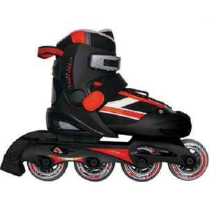 Роликовые коньки Vimpex Sport PW-121A (р. 27-30, черный/красный)