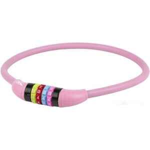 Тросовый велосипедный замок M-Wave DS 12.6.5 S (розовый) Тросовый велосипедный замок M-Wave DS 12.6.5 S (розовый)