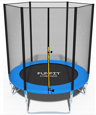 Батут Funfit 6ft (синий) BASIC 183 см с лестницей