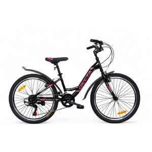 Велосипед DELTA Butterfly 24 (13, черный/розовый)