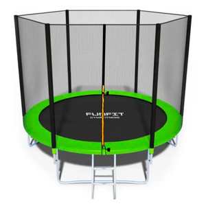 Батут Funfit 10FT (зеленый) BASIC 312 см с лестницей
