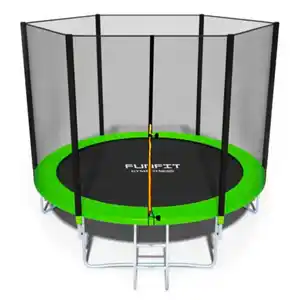 Батут Funfit 10FT (зеленый) BASIC 312 см с лестницей