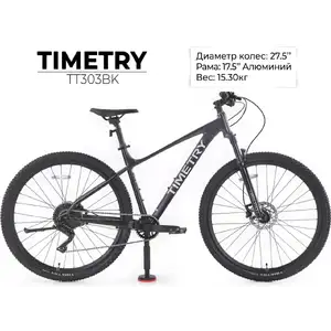 Велосипед TIMETRY TT303BK 27.5 (17.5, черный)