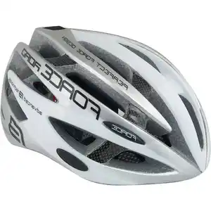 Спортивный шлем FORCE Road L/XL (белый/серый)