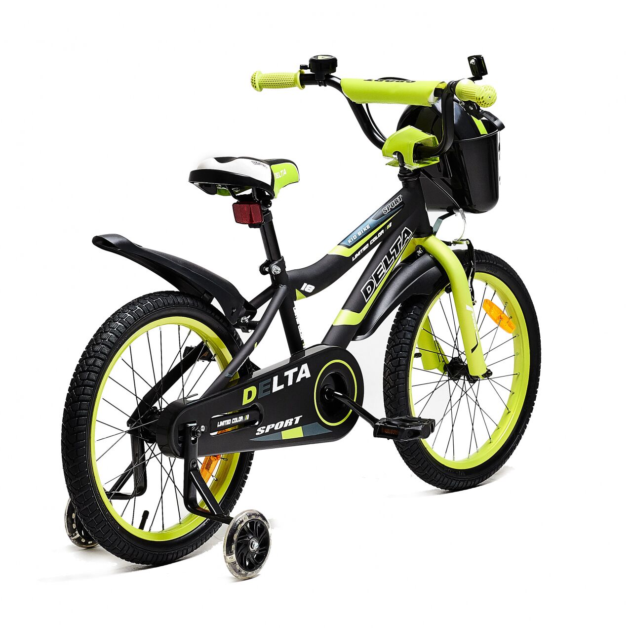 Детский велосипед DELTA Sport 20 (черный/зеленый, 2020)