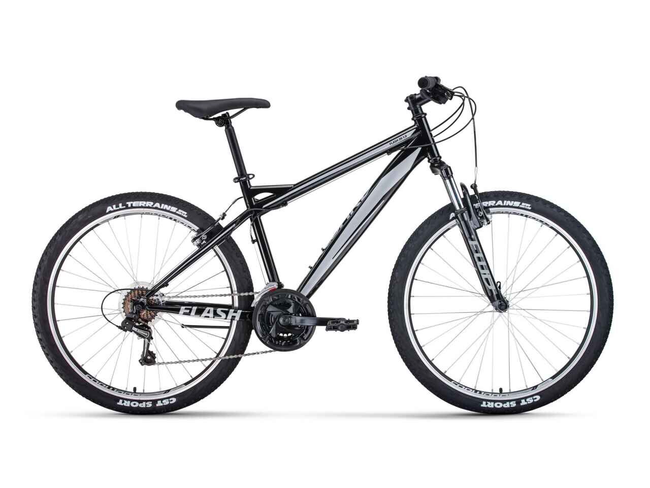 Велосипед Forward Flash 26 1.2 (17, черный/серый, 2022)