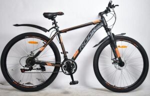 Велосипед Rook MS270D-BK/OG (черный/оранжевый)